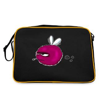 Grumble Bumblebee Funny Cartoon Bumblebee - Retro Bag - black/gold - Back