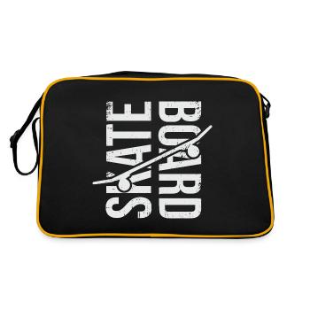 Skateboard Skate Skater Skater Skater - Sac Retro - noir/or - Dos