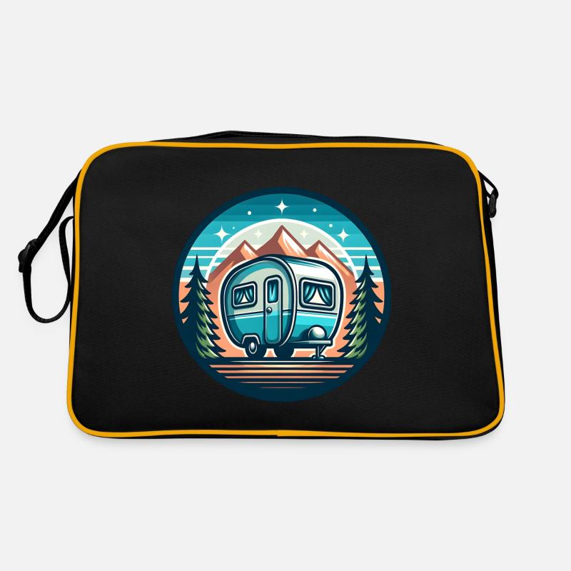 Camping Caravan Retro Bag
