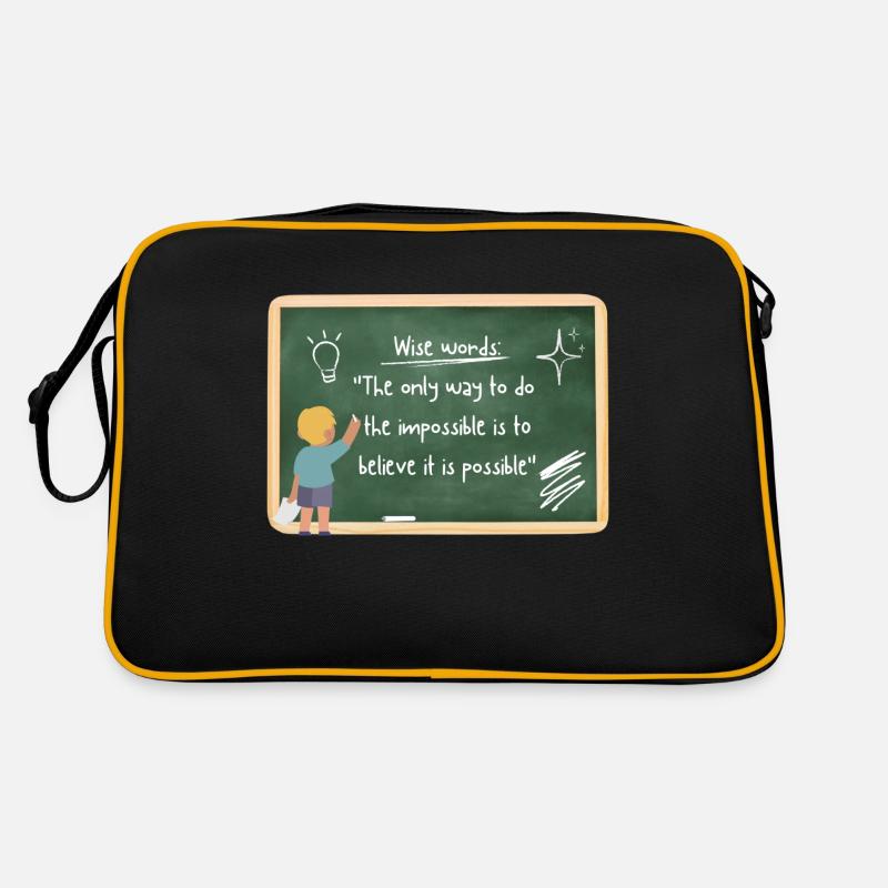 KLUGER SPRUCH Retro Tasche
