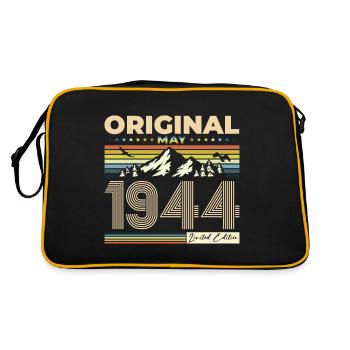 Original 1944 Vintage 1944 80th Birthday 1944 - Retro Bag - black/gold - Back