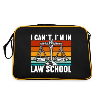 Faculté de droit Avocat étudiant en droit - Sac Retro - noir/or - Dos