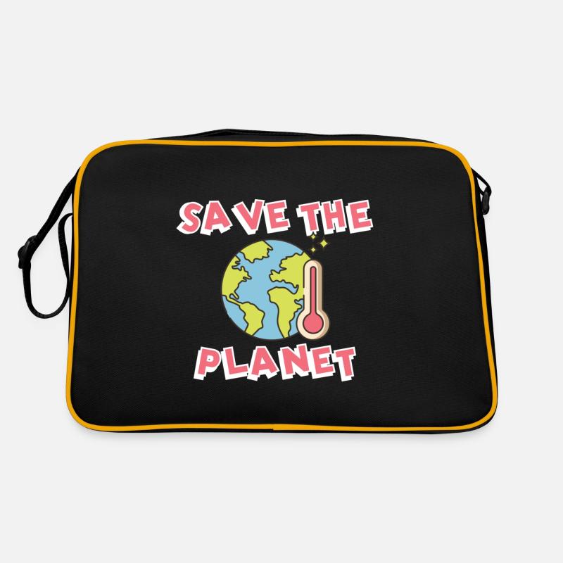 Klimawandel Klimaschutz Retro Tasche