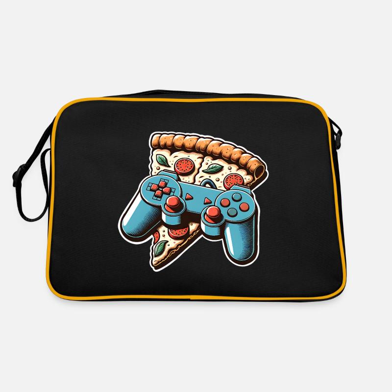 Pizza Gaming Gamer Retro Tasche