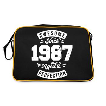 Millésime 1987 anniversaire - rétro 1987 - Sac Retro - noir/or - Dos