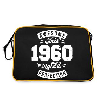 Anniversaire des années 1960 - rétro des années 1960 - Sac Retro - noir/or - Dos