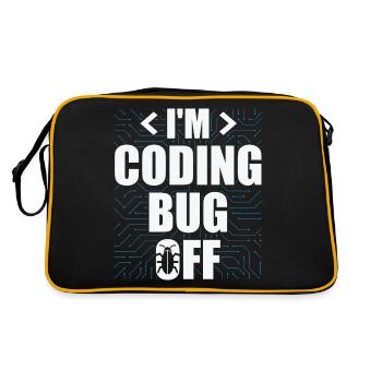 I'm Coding Bug Off It Specialists Software - Retro Bag - black/gold - Back