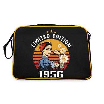Rétro Année de naissance 1956 Vintage Anniversaire 1956 - Sac Retro - noir/or - Dos