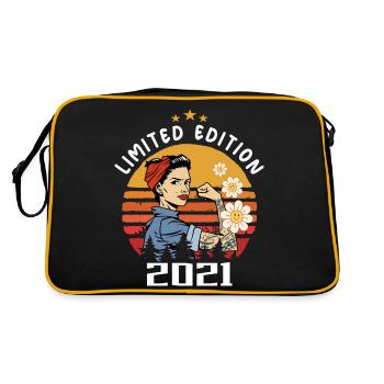 Retro Birth Year 2021 Vintage Birthday 2021 - Retro Bag - black/gold - Back