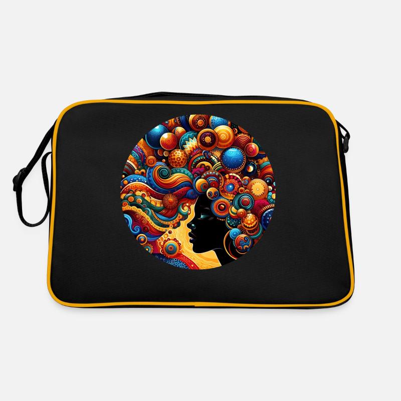 Afro-Style Inspiration, Stellar Harmony - Retro Bag - black/gold