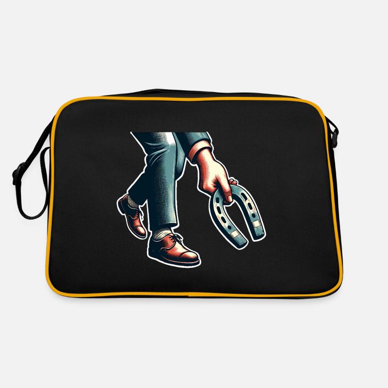 Horseshoe Throwing Horseshoe Pitching Retro Bag