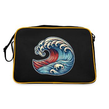 Wave - Retro Bag - black/gold - Back