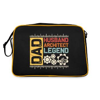 Architect - Retro Bag - black/gold - Back