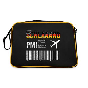Mallorca Boarding Pass Trip - Retro Bag - black/gold - Back