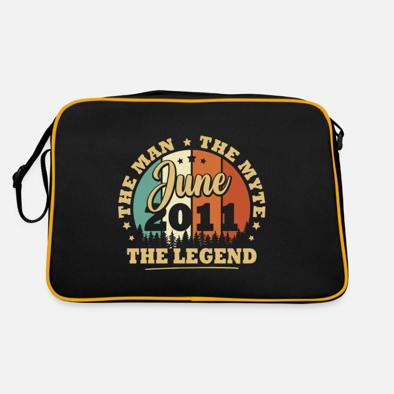 Juni 2011, 12 Jahre alte Geburtstagskinder Retro Tasche