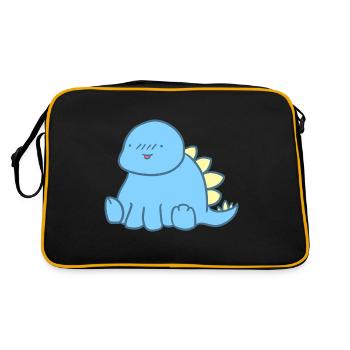 Dino mignon - Sac Retro - noir/or - Dos