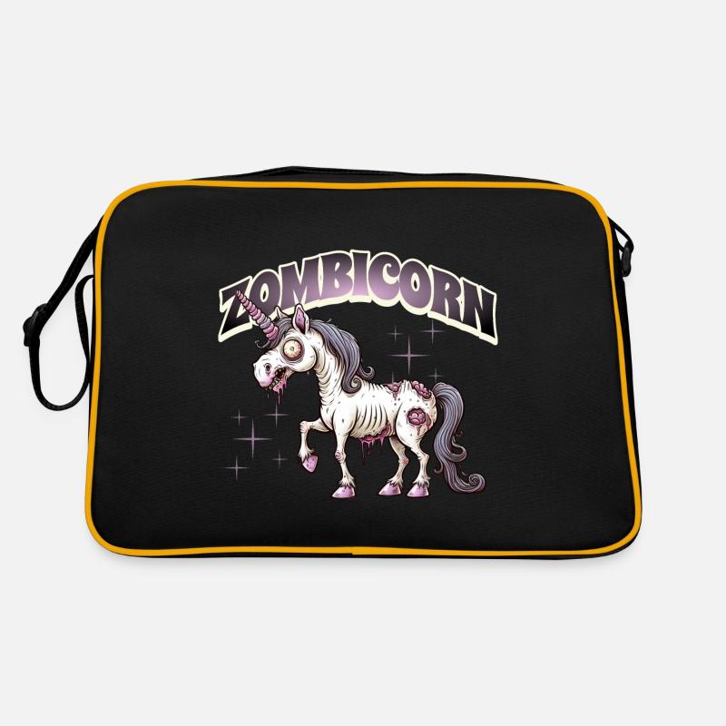 Zombiecorn Zombie Einhorn Retro Tasche