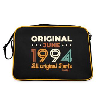 Original Juin 1994 Millésime 1994 Anniversaire 1994 - Sac Retro - noir/or - Dos
