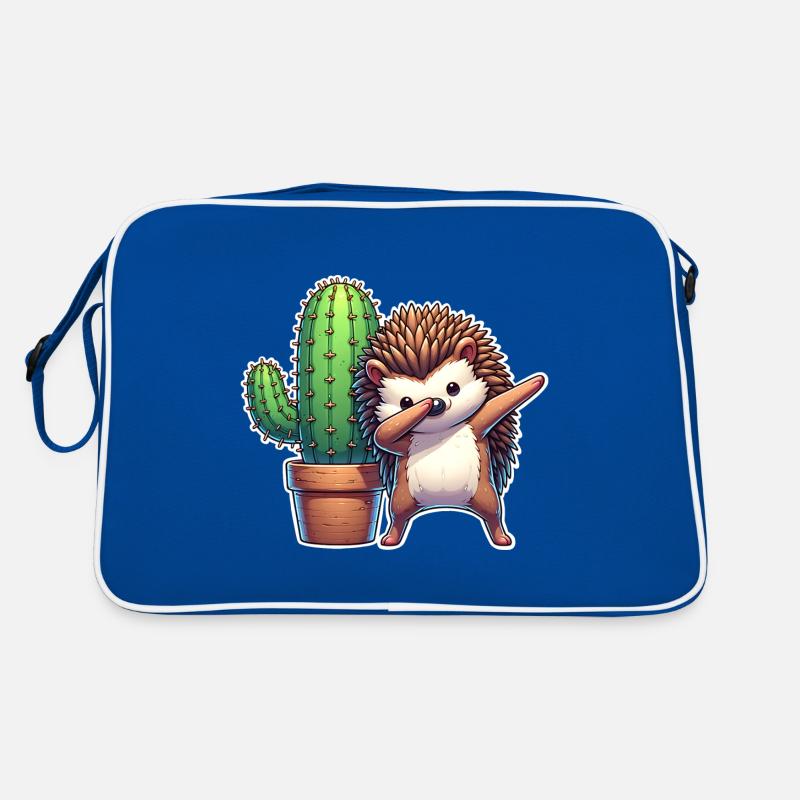 Igel Kaktus Retro Tasche