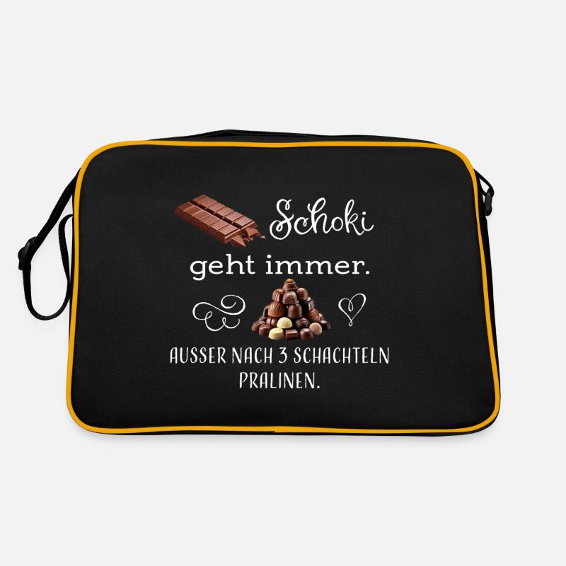 Schoki Pralinen ws Retro Tasche