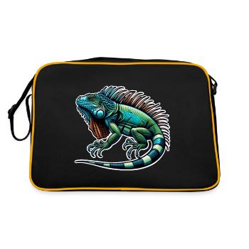Iguane - Sac Retro - noir/or - Dos