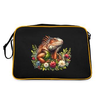 Iguane - Sac Retro - noir/or - Dos