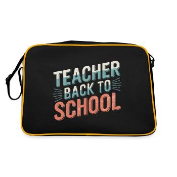Teacher back to school - Sac Retro - noir/or - Dos
