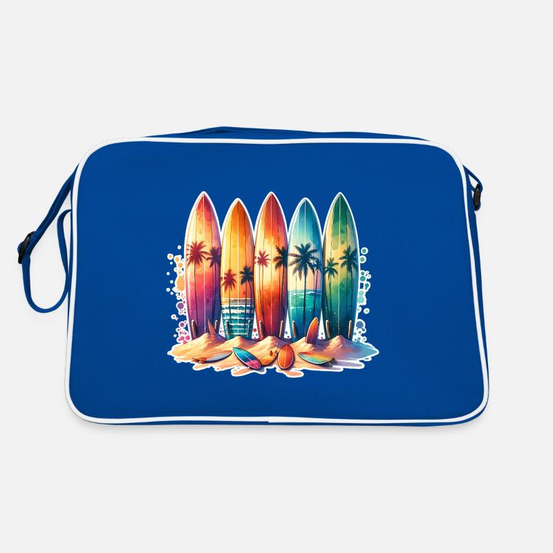 Surfing Surfers Retro Bag