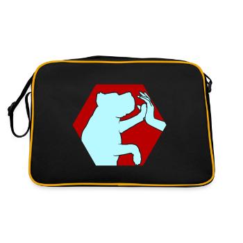Amoureux des chiens Amoureux des chiens Chien - Sac Retro - noir/or - Dos
