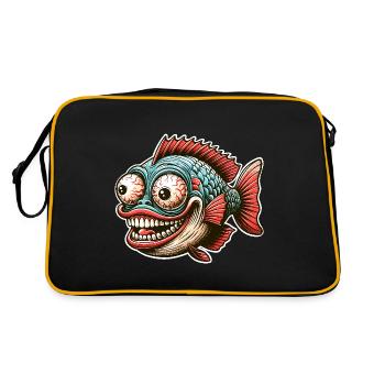 Fish - Retro Bag - black/gold - Back