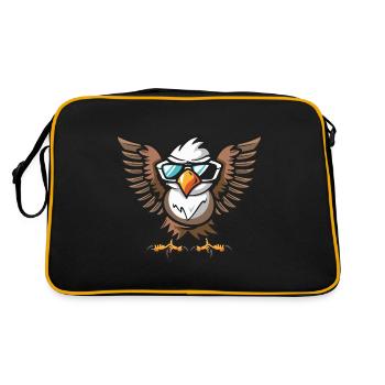 Eagle Cool Animal - Retro Bag - black/gold - Back