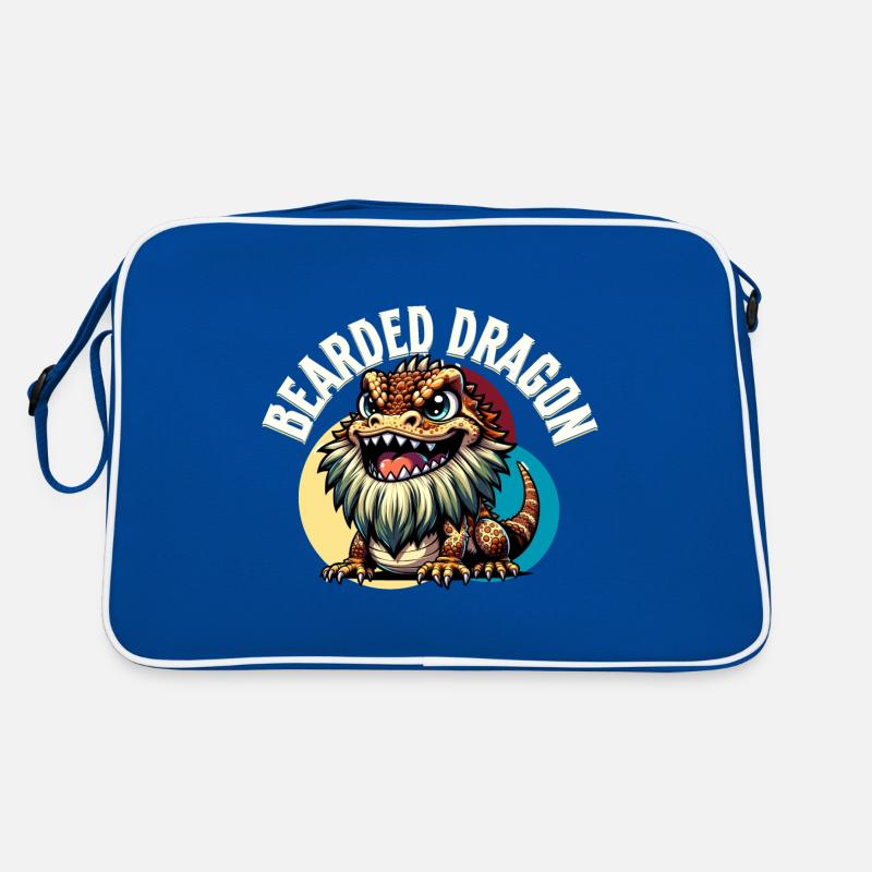 Bartagame Bartagamen Bearded Dragon Retro Tasche