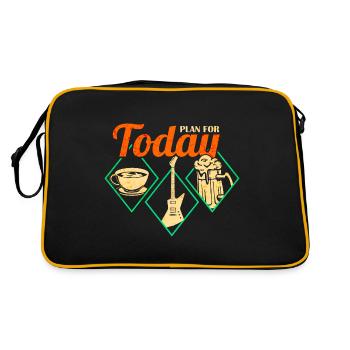 Rock and Roll and Beer - Retro Bag - black/gold - Back
