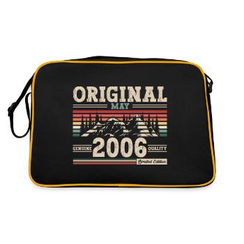 Original Mai 2006 Année 2006 Anniversaire 2006 - Sac Retro - noir/or - Dos