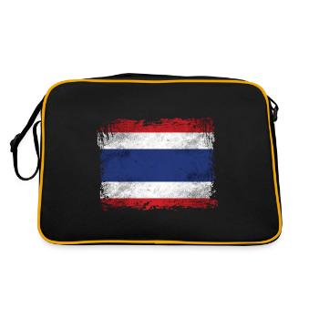 Drapeau de la Thaïlande - Sac Retro - noir/or - Dos