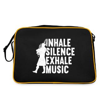 Bagpipe Bagpiper Bagpipes - Retro Bag - black/gold - Back