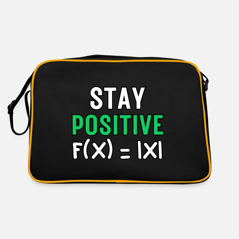 Stay Positive, Funny Absolute Math Function Maths Retro Bag
