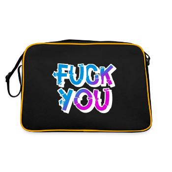 Va te faire foutre - Sac Retro - noir/or - Dos