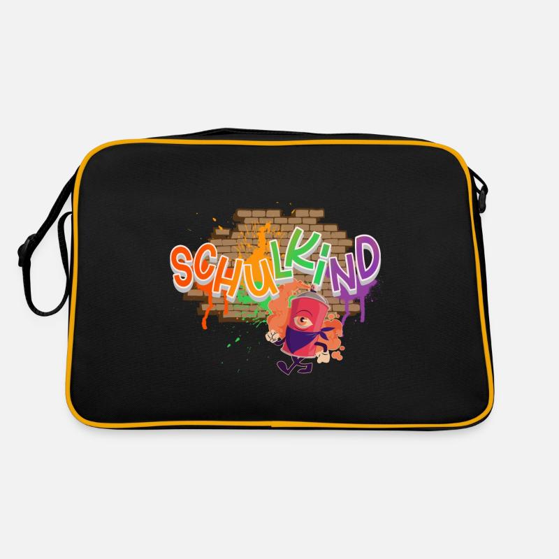 Schulkind Graffiti Einschulung Retro Tasche
