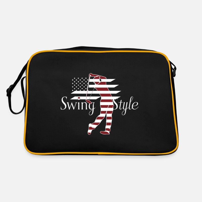 Swing Style Golf Golfing USA Sac Retro