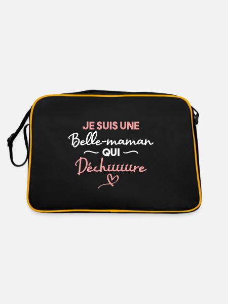Je suis une belle maman qui déchire - Sac Retro - noir/or - Dos