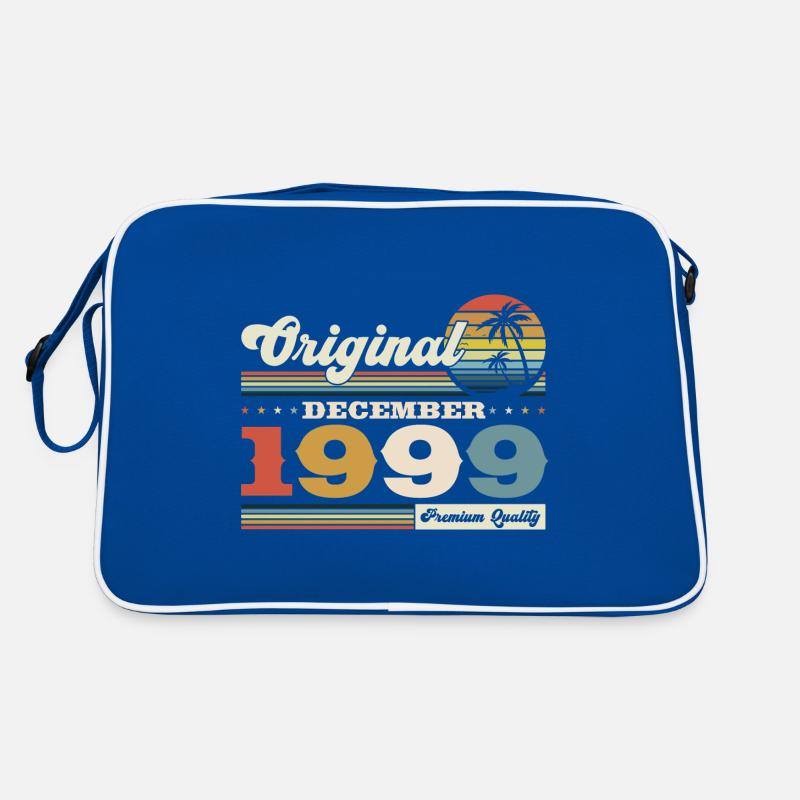 24e anniversaire Original Décembre Millésime 1999 Sac Retro