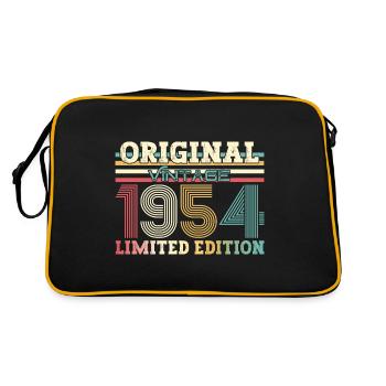 Original 1954 Vintage 1954 70th Birthday 1954 - Retro Bag - black/gold - Back