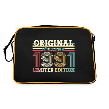 Original 1991 Vintage 1991 Birthday 1991 - Retro Bag - black/gold - Back