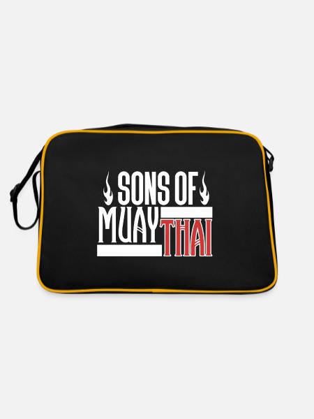 Muay Thai - Retro Tasche - Schwarz/Gold