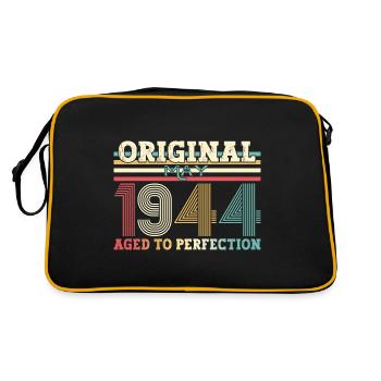 Original May 1944 Vintage 1944 Birthday 1944 - Retro Bag - black/gold - Back