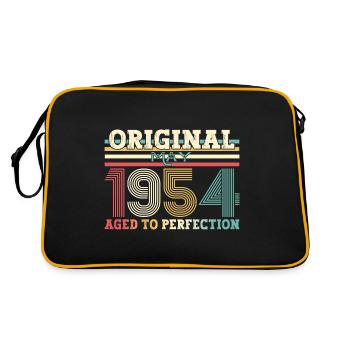 Original May 1954 Vintage 1954 Birthday 1954 - Retro Bag - black/gold - Back