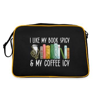 Book Lover Book Reader Coffee Lover - Sac Retro - noir/or - Dos