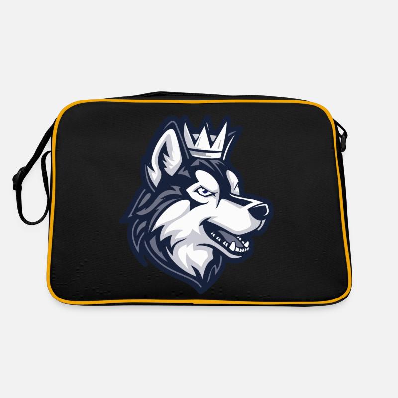 Couronne de chien Husky Sac Retro