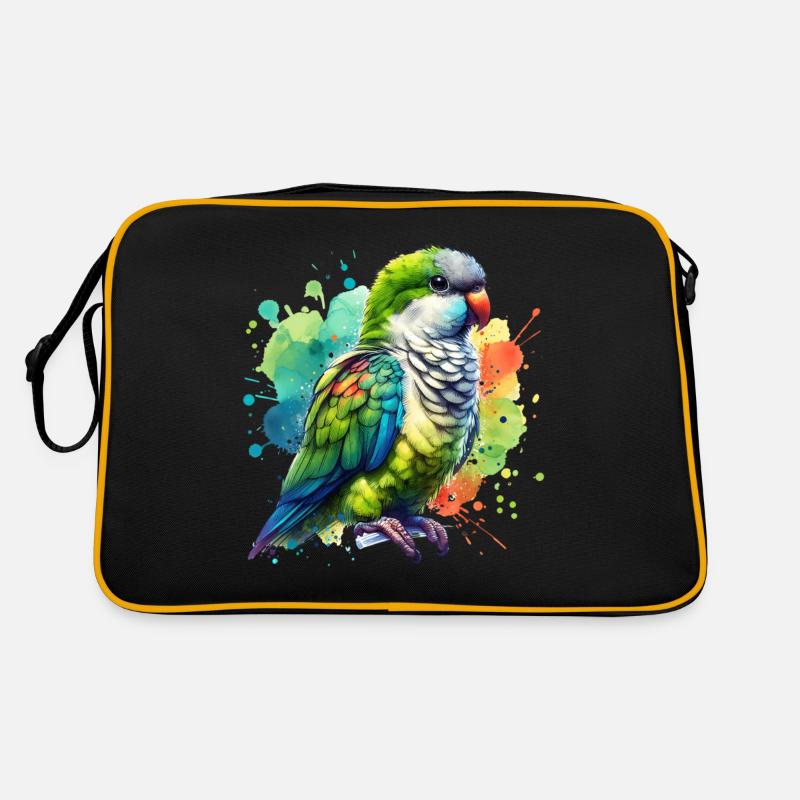 Mönchssittich Geschenk Retro Tasche